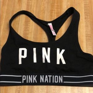 Victoria’s Secret Pink Black Sports Bra